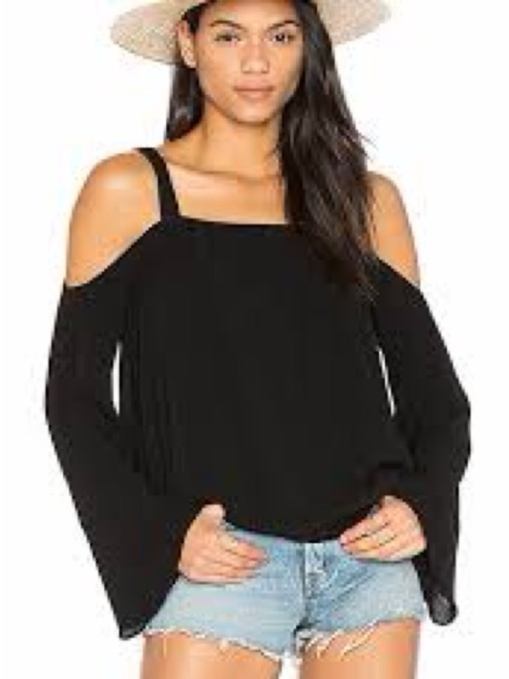 Sanctuary Black Cold-Shoulder Camisole Tank! Women’s Small!